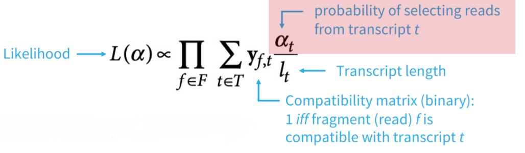 The EM algorithm formula. 